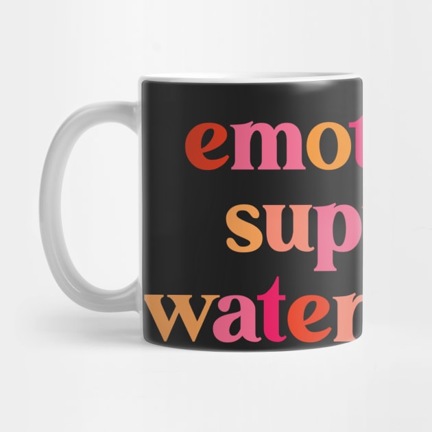 Emotional Support Waterbottle Laptop Sticker Water Bottle Vinyl Waterproof Hydroflask Decal This Is  My Emotional Support Funny Water Bottle Sticker by SouQ-Art